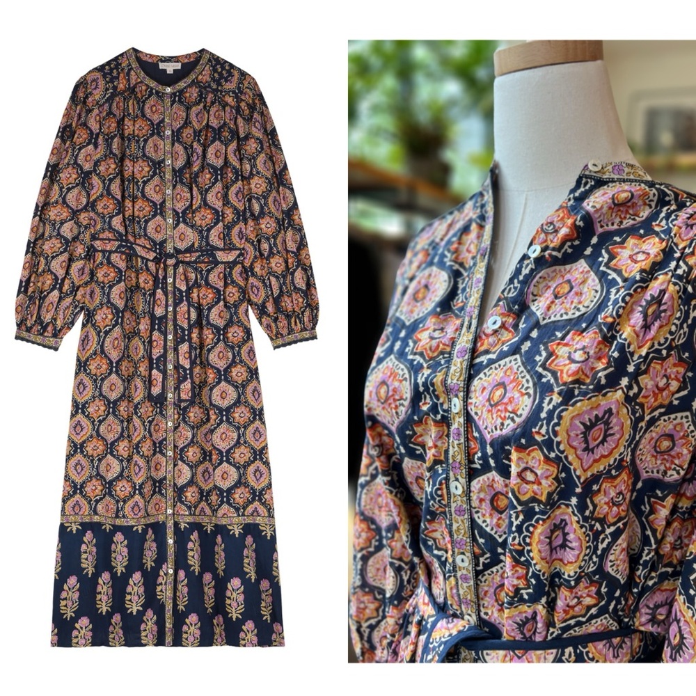 LOUISE MISHA Shelli Dress in “Midnight Granada Meadow” | Size 36 (US 4) | NWT